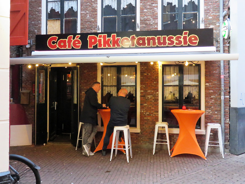 Café Pikketanussie in de Korte Reguliersdwarsstraat