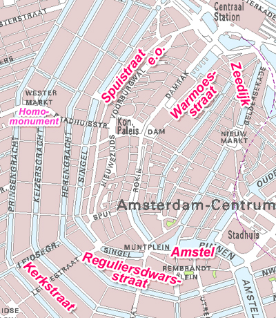 Homohorecastraten in Amsterdam